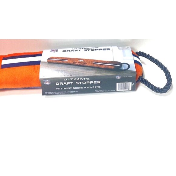 NFL Denver Broncos Door Draft Stopper for Doors and Windows Brand New - Picture 5 of 9